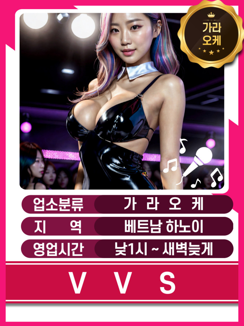 하노이 VVS 가라오케 가격표