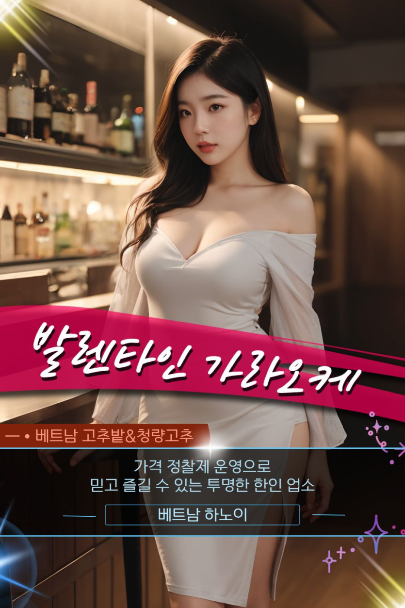 하노이 발렌타인 가라오케 코스 세부 및 홍보사진