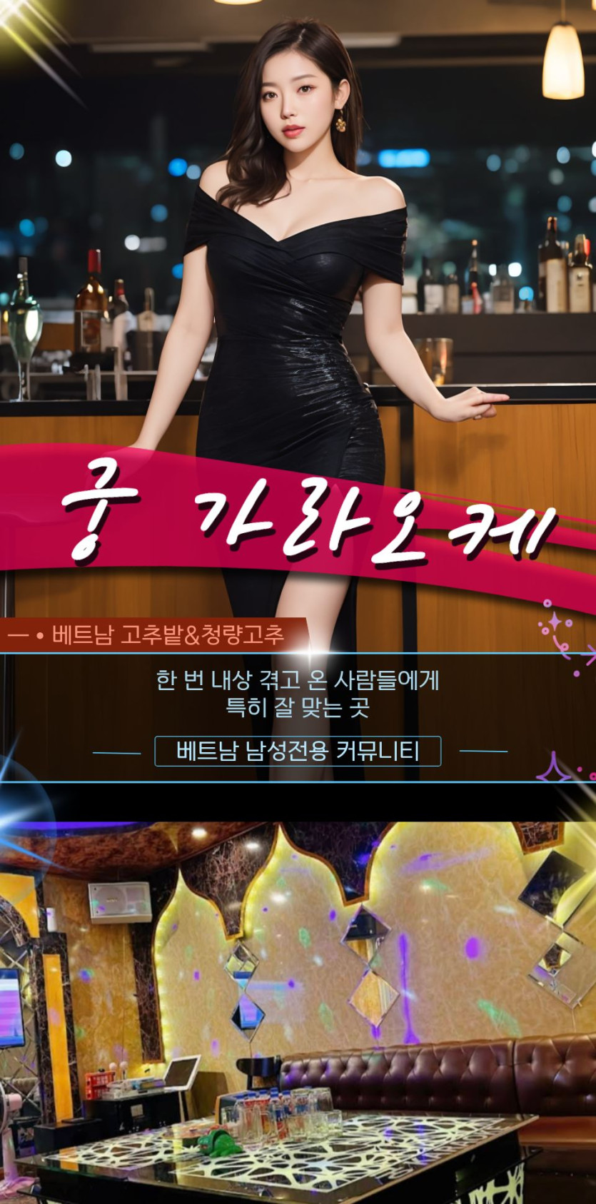 하노이 궁 가라오케 코스 세부 및 홍보사진