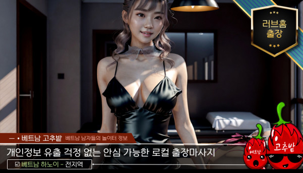 하노이 러브홈 출장마사지 시설 안내